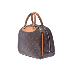 Louis Vuitton Handbag Leather Trouville Brown Monogram